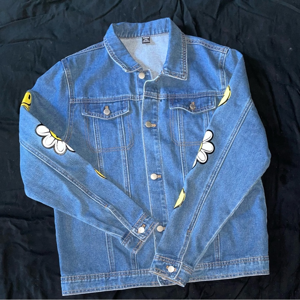 SHEIN Blue Denim Jacket Size 13/14